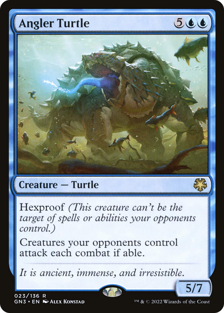 Angler Turtle (GN3-023) - Game Night: Free-for-All - Premium MTG Single from Wizards of the Coast - Just $0.08! Shop now at Game Crave Tournament Store