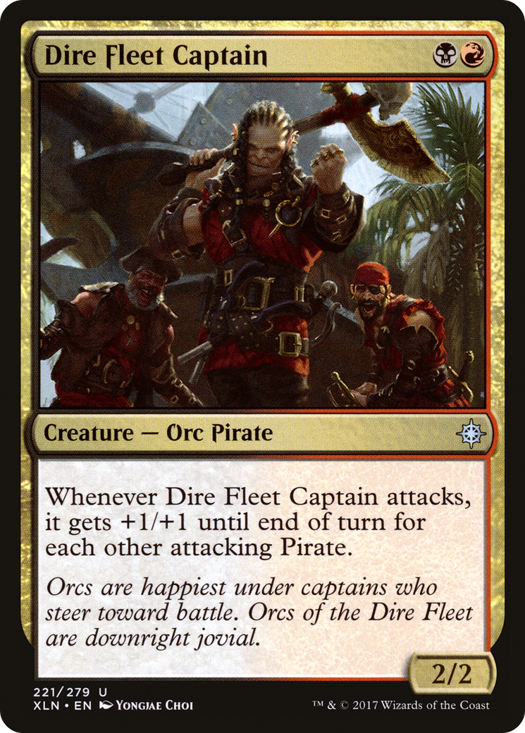 Dire Fleet Captain (XLN-221) - Ixalan - Premium MTG Single from Wizards of the Coast - Just $0.08! Shop now at Game Crave Tournament Store