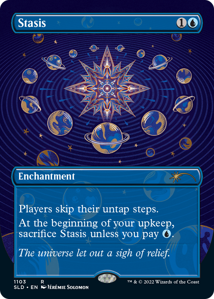 Stasis (SLD-1103) - Secret Lair Drop (Borderless) Foil - Premium MTG Single from Wizards of the Coast - Just $4.59! Shop now at Game Crave Tournament Store