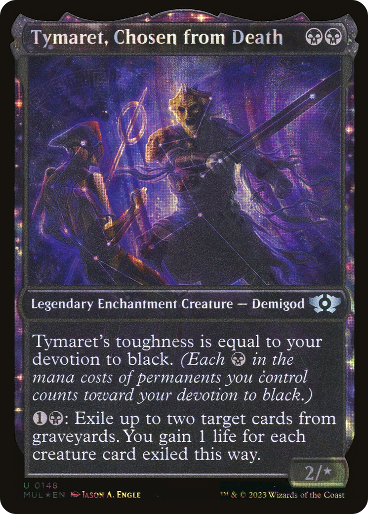 Tymaret, Chosen from Death (MUL-148) - Multiverse Legends: (Showcase, nyxtouched) Foil - Premium MTG Single from Wizards of the Coast - Just $0.08! Shop now at Game Crave Tournament Store