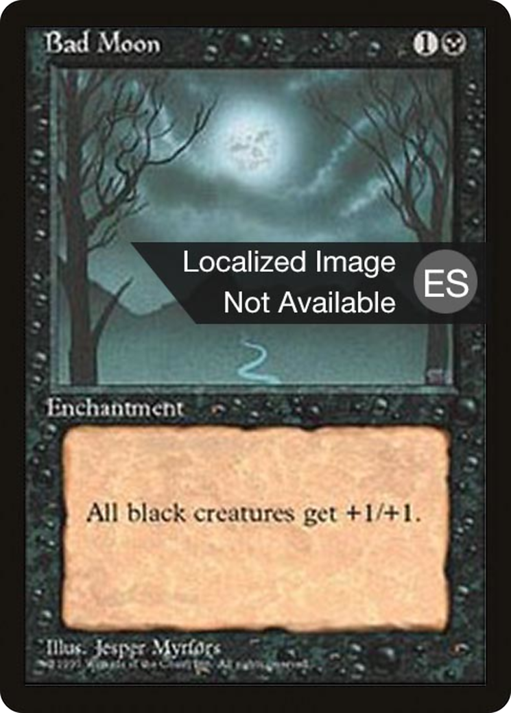 Bad Moon (4BB-120) - Fourth Edition Foreign Black Border - Premium MTG Single from Wizards of the Coast - Just $3.63! Shop now at Game Crave Tournament Store