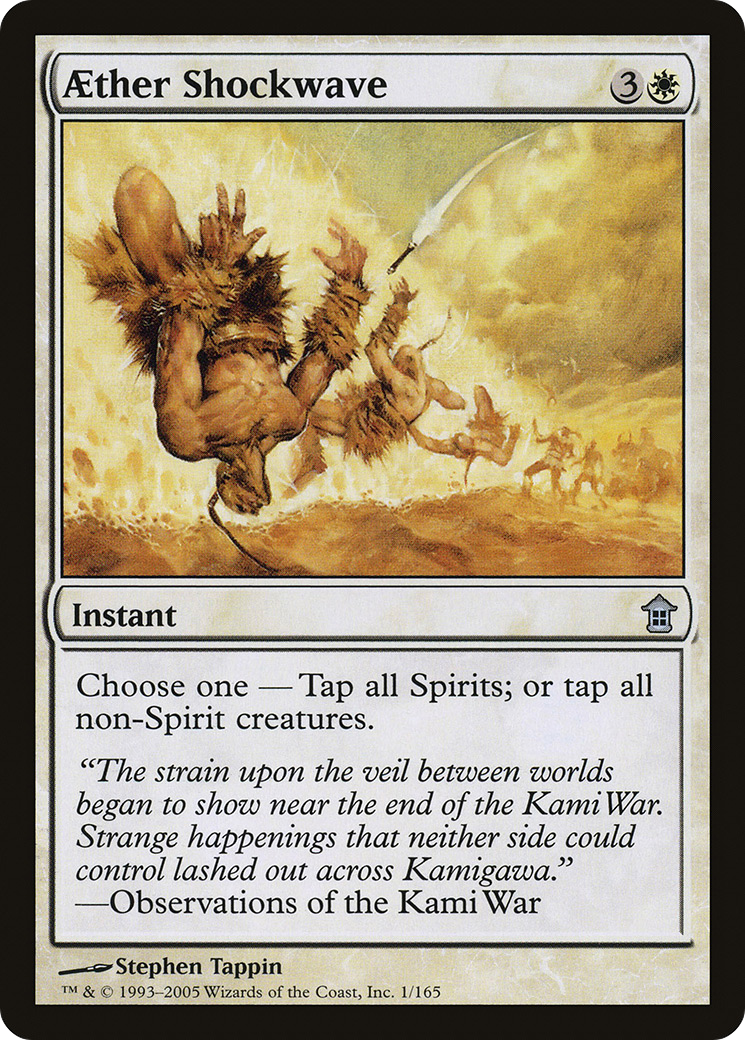 Aether Shockwave (SOK-001) - Saviors of Kamigawa Foil - Premium MTG Single from Wizards of the Coast - Just $1.13! Shop now at Game Crave Tournament Store