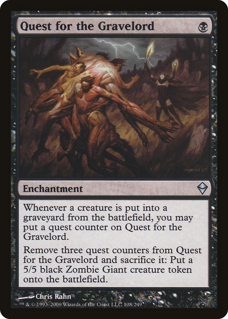 Quest for the Gravelord (ZEN-108) - Zendikar - Premium MTG Single from Wizards of the Coast - Just $0.25! Shop now at Game Crave Tournament Store