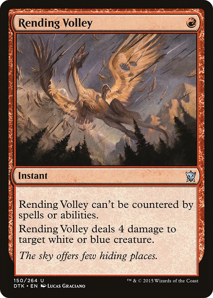 Rending Volley (DTK-150) - Dragons of Tarkir - Premium MTG Single from Wizards of the Coast - Just $0.25! Shop now at Game Crave Tournament Store