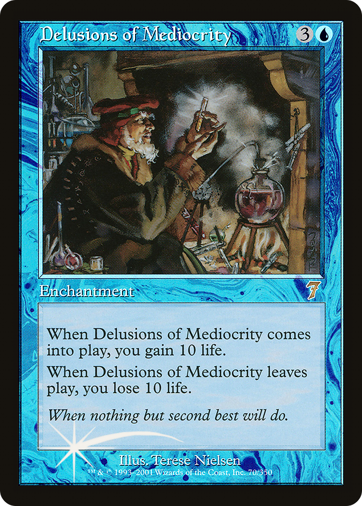Delusions of Mediocrity (7ED-70★) - Seventh Edition Foil - Premium MTG Single from Wizards of the Coast - Just $4.79! Shop now at Game Crave Tournament Store