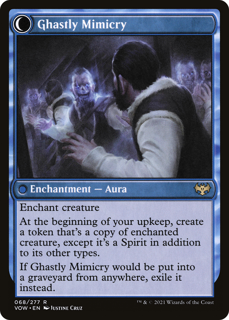 Mirrorhall Mimic // Ghastly Mimicry (VOW-068) - Innistrad: Crimson Vow: (Double Faced Transform) Foil - Premium MTG Single from Wizards of the Coast - Just $0.28! Shop now at Game Crave Tournament Store