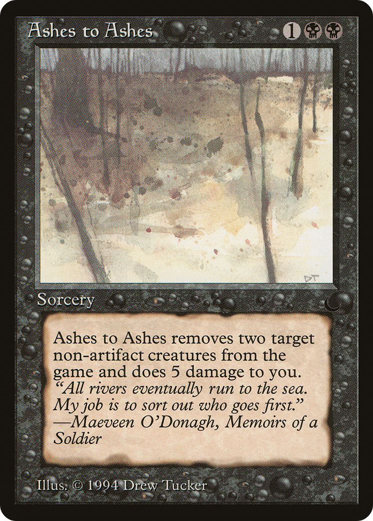 Ashes to Ashes (DRK-039) - The Dark - Premium MTG Single from Wizards of the Coast - Just $0.59! Shop now at Game Crave Tournament Store