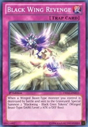Black Wing Revenge (DRLG-EN031) - Dragons of Legend Unlimited - Premium Yugioh Single from Konami - Just $0.25! Shop now at Game Crave Tournament Store