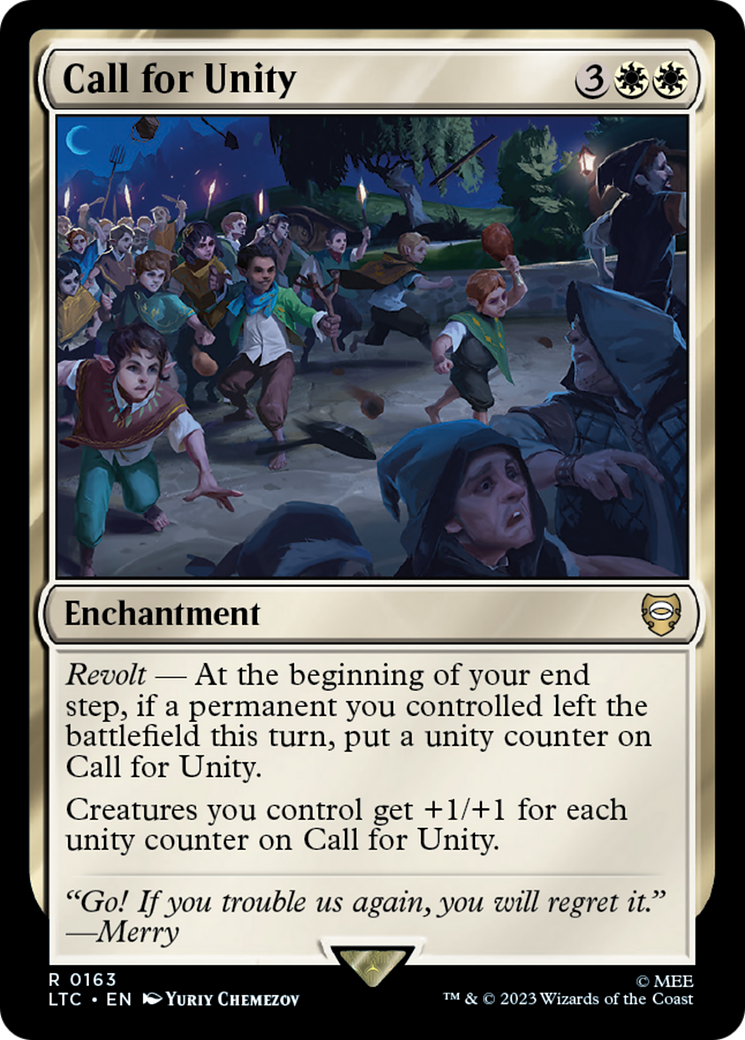 Call for Unity (LTC-163) - Tales of Middle-earth Commander - Premium MTG Single from Wizards of the Coast - Just $0.08! Shop now at Game Crave Tournament Store
