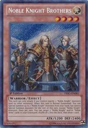 Noble Knight Brothers (PRIO-EN081) - Primal Origin 1st Edition - Premium Yugioh Single from Konami - Just $0.32! Shop now at Game Crave Tournament Store
