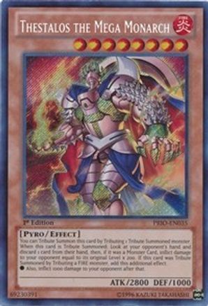 Thestalos the Mega Monarch (PRIO-EN035) - Primal Origin 1st Edition - Premium Yugioh Single from Konami - Just $2.88! Shop now at Game Crave Tournament Store