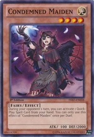 Condemned Maiden (PRIO-EN038) - Primal Origin Unlimited - Premium Yugioh Single from Konami - Just $0.08! Shop now at Game Crave Tournament Store