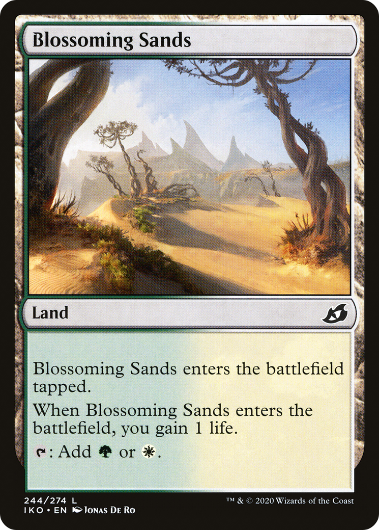 Blossoming Sands (IKO-244) - Ikoria: Lair of Behemoths - Premium MTG Single from Wizards of the Coast - Just $0.25! Shop now at Game Crave Tournament Store
