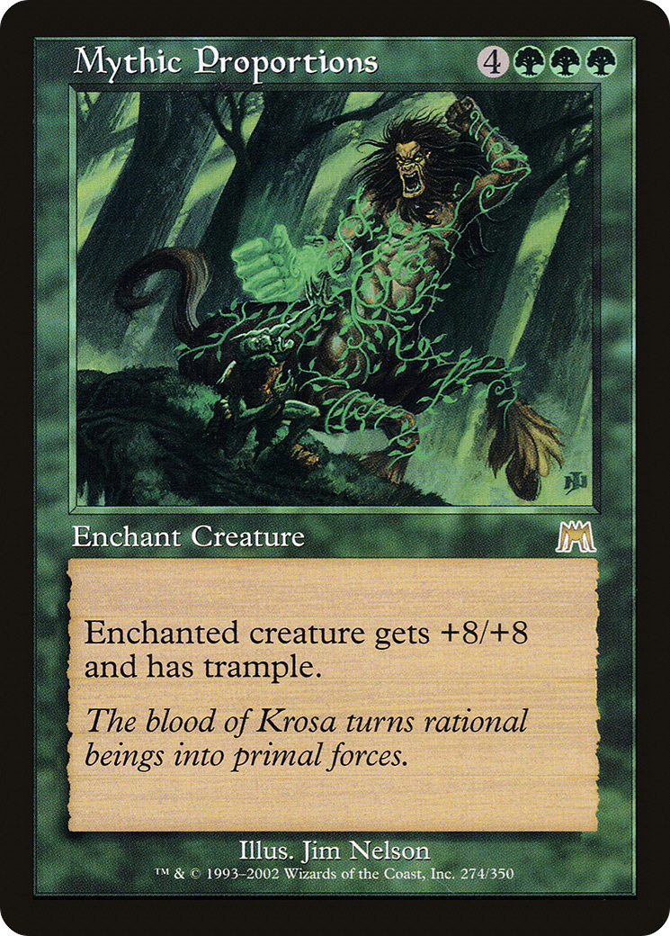 Mythic Proportions (ONS-274) - Onslaught - Premium MTG Single from Wizards of the Coast - Just $0.14! Shop now at Game Crave Tournament Store