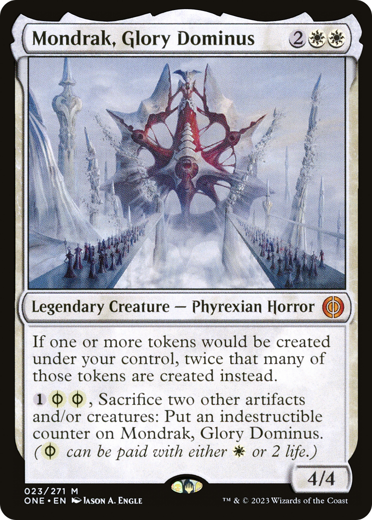 Mondrak, Glory Dominus (ONE-023) - Phyrexia: All Will Be One Foil - Premium MTG Single from Wizards of the Coast - Just $34.27! Shop now at Game Crave Tournament Store