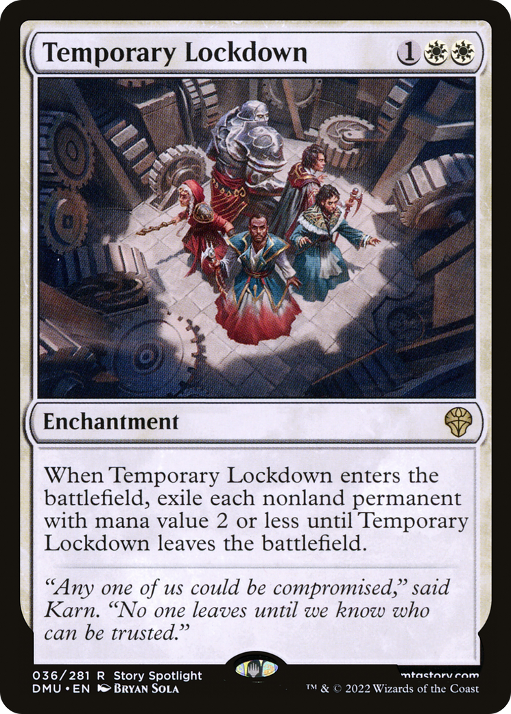 Temporary Lockdown (DMU-036) - Dominaria United - Premium MTG Single from Wizards of the Coast - Just $1.09! Shop now at Game Crave Tournament Store