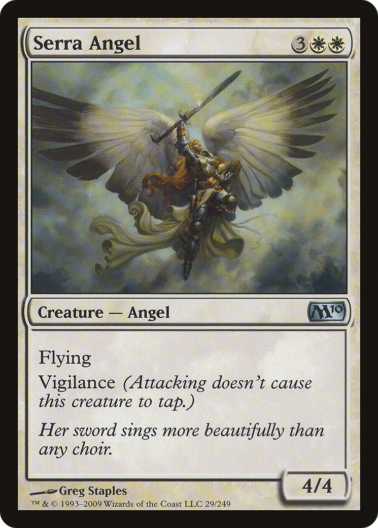 Serra Angel (M10-029) - Magic 2010 - Premium MTG Single from Wizards of the Coast - Just $0.25! Shop now at Game Crave Tournament Store