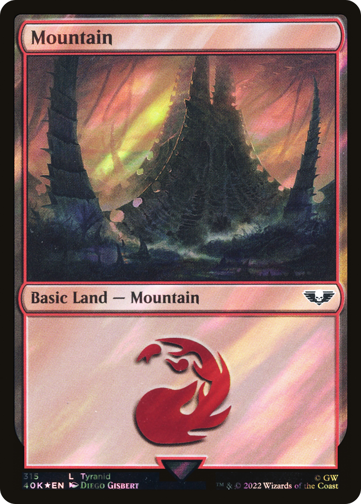 Mountain (40K-315★) - Warhammer 40,000 Commander Foil - Premium MTG Single from Wizards of the Coast - Just $0.08! Shop now at Game Crave Tournament Store