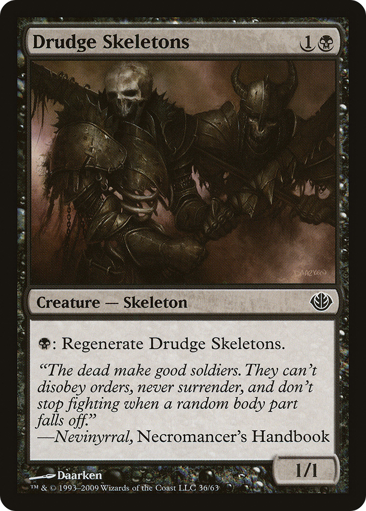 Drudge Skeletons (DDD-036) - Duel Decks: Garruk vs. Liliana - Premium MTG Single from Wizards of the Coast - Just $0.30! Shop now at Game Crave Tournament Store
