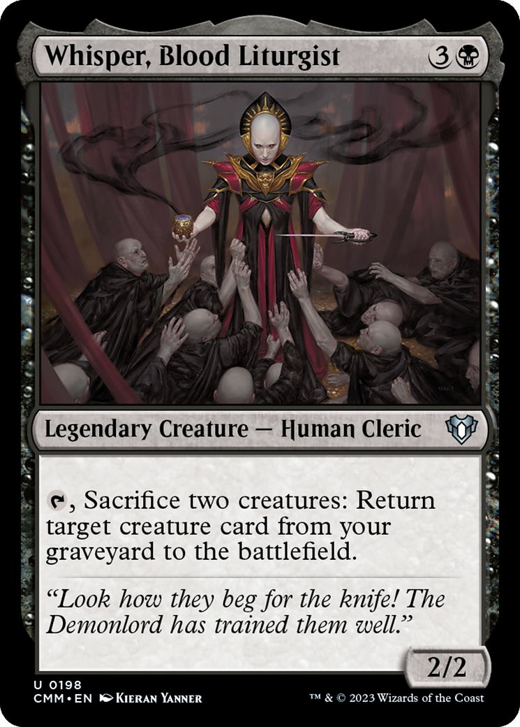 Whisper, Blood Liturgist (CMM-198) - Commander Masters - Premium MTG Single from Wizards of the Coast - Just $0.25! Shop now at Game Crave Tournament Store