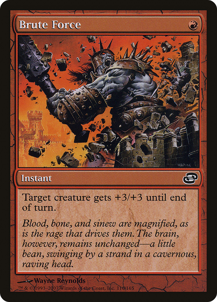 Brute Force (PLC-116) - Planar Chaos: (colorshifted) Foil - Premium MTG Single from Wizards of the Coast - Just $3.58! Shop now at Game Crave Tournament Store