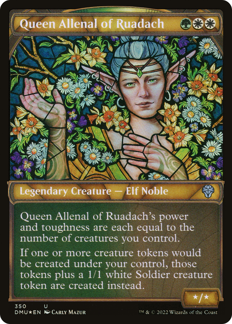 Queen Allenal of Ruadach (DMU-350) - Dominaria United: (Showcase) Foil - Premium MTG Single from Wizards of the Coast - Just $0.08! Shop now at Game Crave Tournament Store
