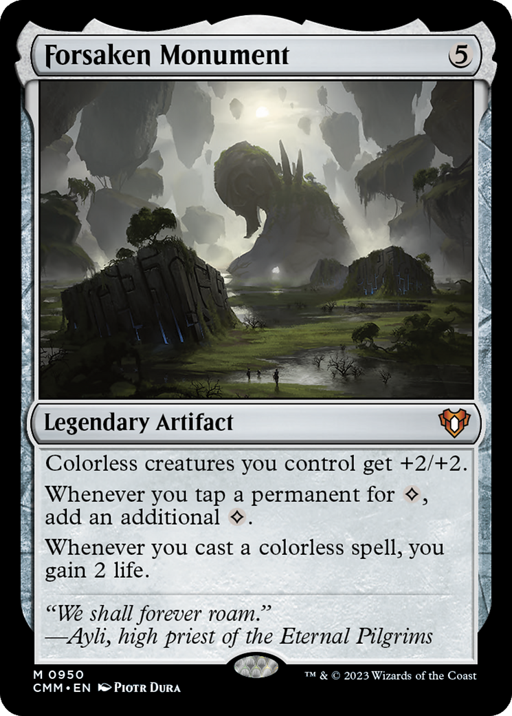 Forsaken Monument (CMM-950) - Commander Masters - Premium MTG Single from Wizards of the Coast - Just $2.66! Shop now at Game Crave Tournament Store