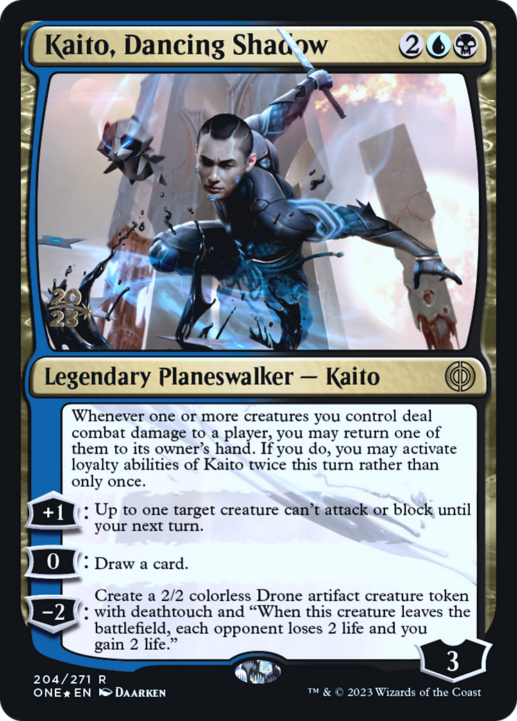 Kaito, Dancing Shadow (PONE-204S) - Phyrexia: All Will Be One Promos Foil - Premium MTG Single from Wizards of the Coast - Just $0.27! Shop now at Game Crave Tournament Store