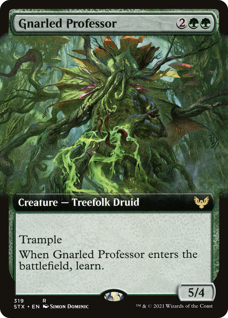 Gnarled Professor (STX-319) - Strixhaven: School of Mages: (Extended Art) Foil - Premium MTG Single from Wizards of the Coast - Just $0.21! Shop now at Game Crave Tournament Store