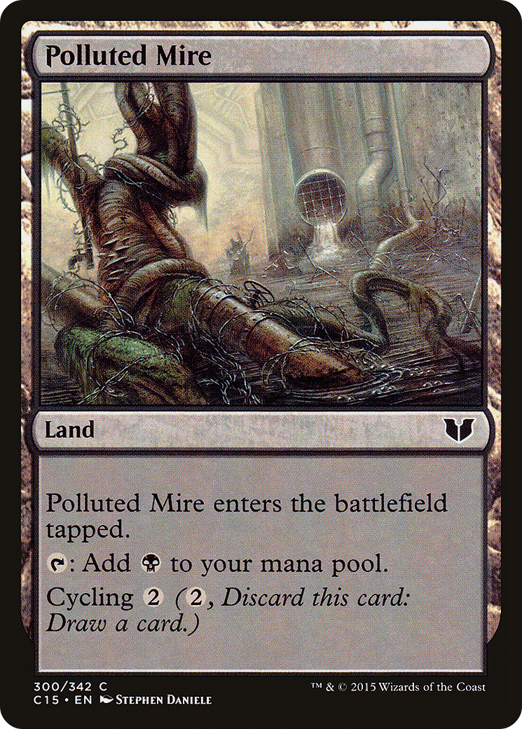 Polluted Mire (C15-300) - Commander 2015 - Premium MTG Single from Wizards of the Coast - Just $0.08! Shop now at Game Crave Tournament Store