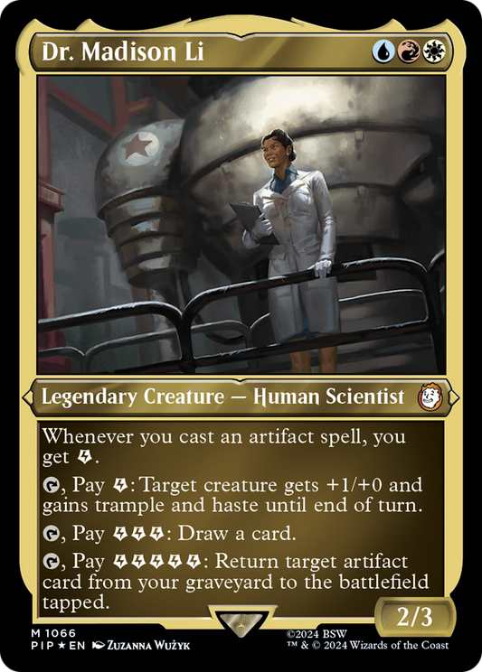 Dr. Madison Li (PIP-1066) - Fallout Foil - Premium MTG Single from Wizards of the Coast - Just $1.10! Shop now at Game Crave Tournament Store