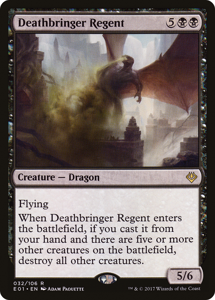 Deathbringer Regent (E01-032) - Archenemy: Nicol Bolas - Premium MTG Single from Wizards of the Coast - Just $0.09! Shop now at Game Crave Tournament Store
