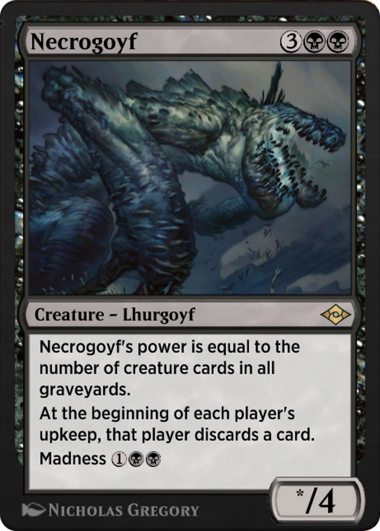 Necrogoyf (J21-363) - Jumpstart: Historic Horizons - Premium MTG Single from Wizards of the Coast - Just $0! Shop now at Game Crave Tournament Store