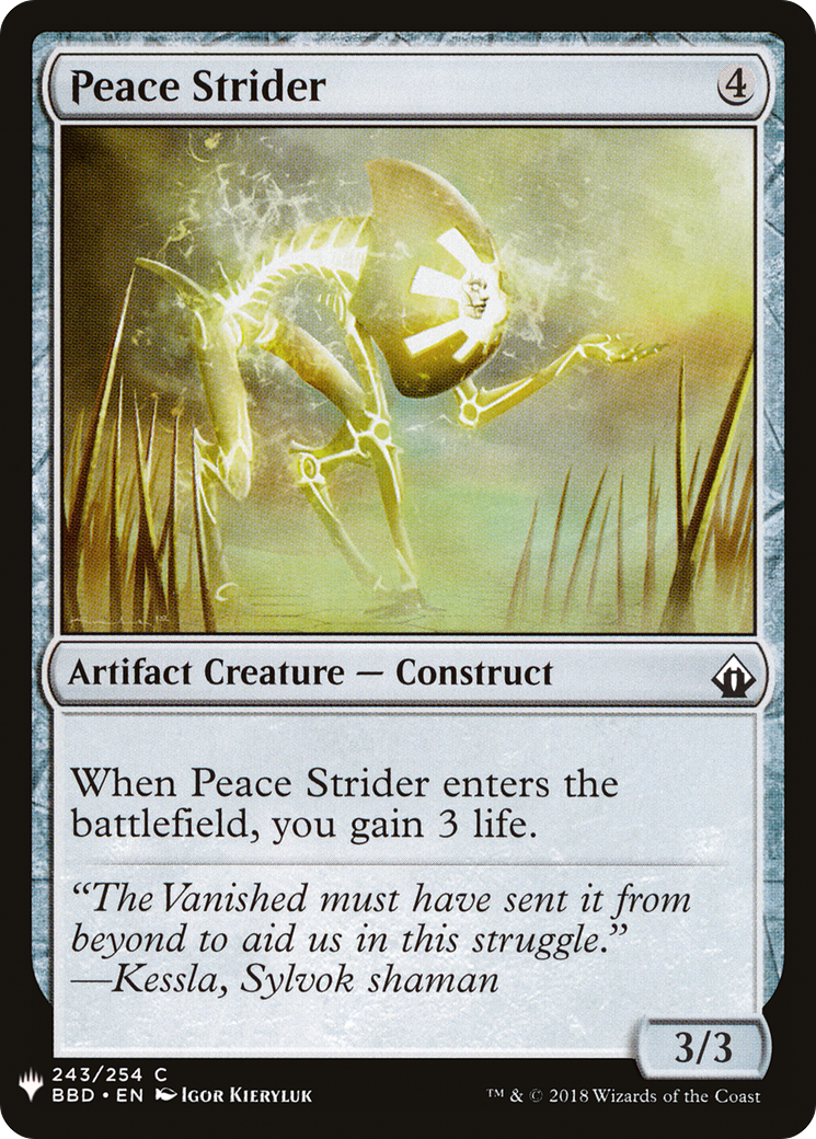 Peace Strider (MB1-1617) - Mystery Booster - Premium MTG Single from Wizards of the Coast - Just $0.25! Shop now at Game Crave Tournament Store