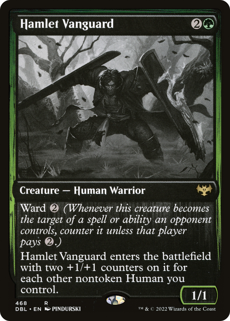 Hamlet Vanguard (DBL-468) - Innistrad: Double Feature - Premium MTG Single from Wizards of the Coast - Just $0.08! Shop now at Game Crave Tournament Store