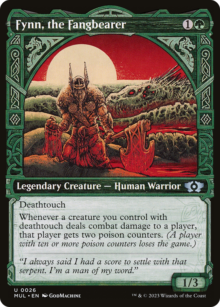 Fynn, the Fangbearer (MUL-026) - Multiverse Legends: (Showcase) Foil - Premium MTG Single from Wizards of the Coast - Just $0.25! Shop now at Game Crave Tournament Store