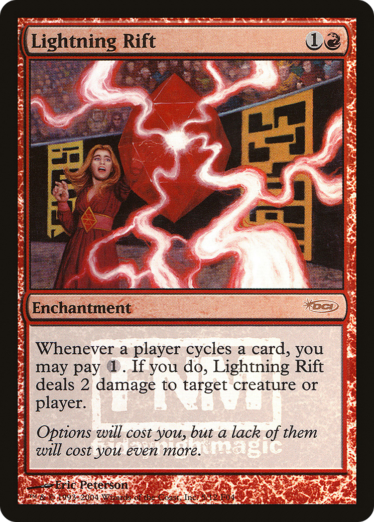 Lightning Rift (F04-005) - Friday Night Magic 2004 Foil - Premium MTG Single from Wizards of the Coast - Just $0.53! Shop now at Game Crave Tournament Store