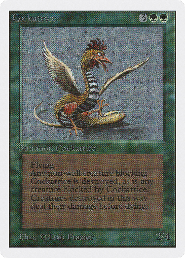 Cockatrice (2ED-190) - Unlimited Edition - Premium MTG Single from Wizards of the Coast - Just $8.97! Shop now at Game Crave Tournament Store