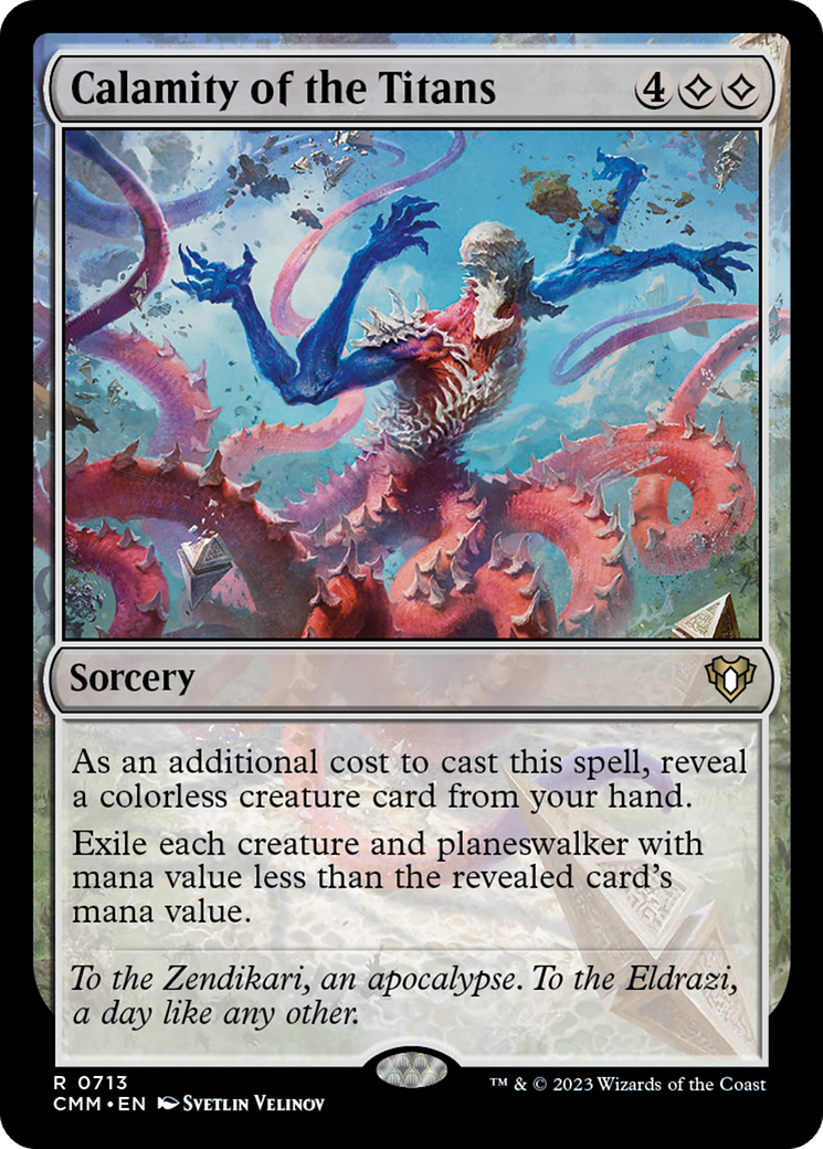 Calamity of the Titans (CMM-713) - Commander Masters - Premium MTG Single from Wizards of the Coast - Just $0.70! Shop now at Game Crave Tournament Store