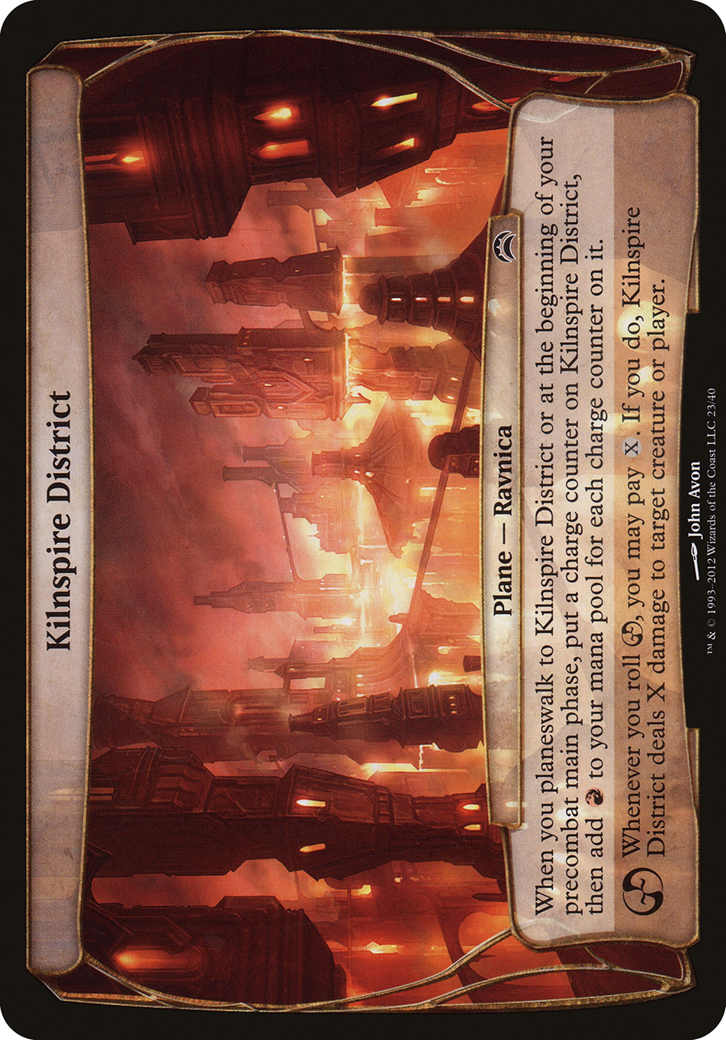 Kilnspire District (OPC2-023) - Planechase 2012 Planes - Premium MTG Single from Wizards of the Coast - Just $2.43! Shop now at Game Crave Tournament Store