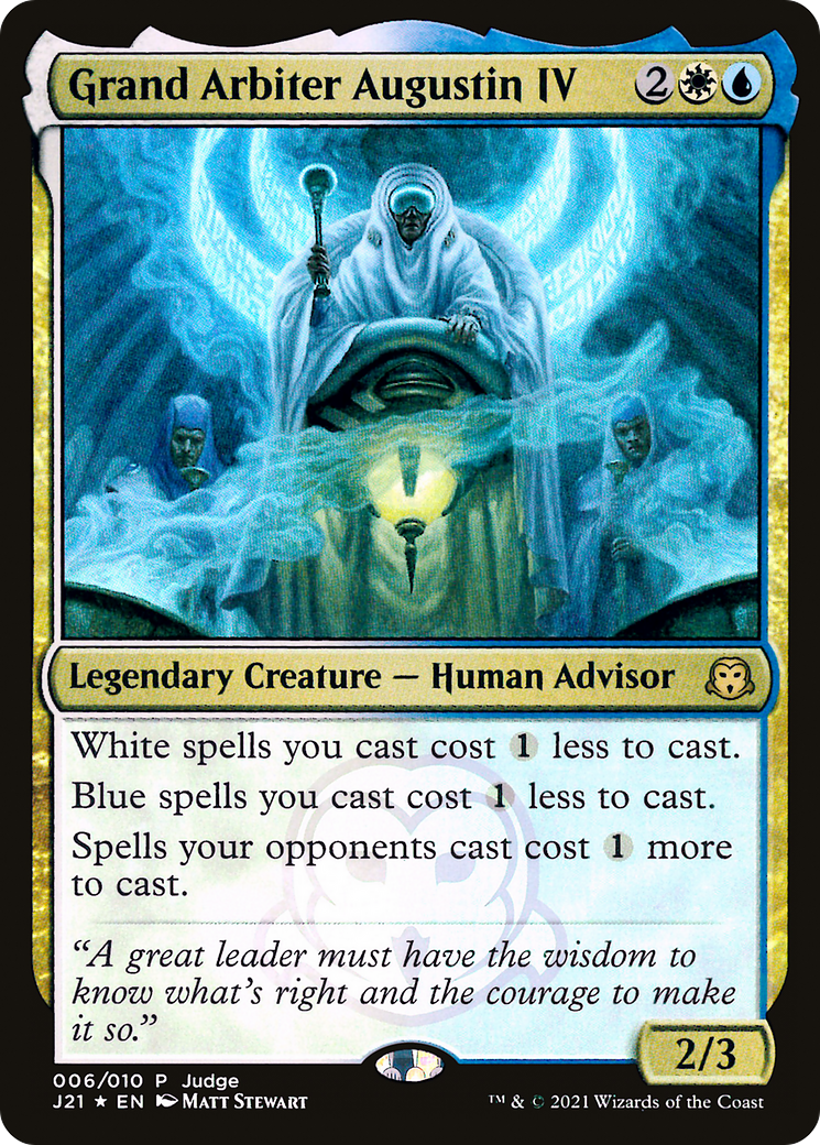 Grand Arbiter Augustin IV (PJ21-006) - Judge Gift Cards 2021 Foil - Premium MTG Single from Wizards of the Coast - Just $7.40! Shop now at Game Crave Tournament Store