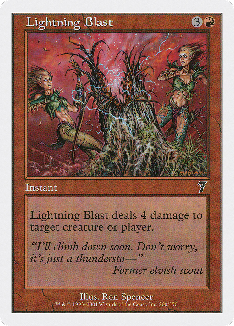 Lightning Blast (7ED-200) - Seventh Edition - Premium MTG Single from Wizards of the Coast - Just $0.08! Shop now at Game Crave Tournament Store
