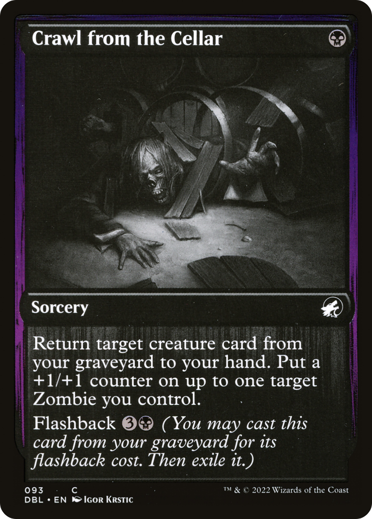 Crawl from the Cellar (DBL-093) - Innistrad: Double Feature - Premium MTG Single from Wizards of the Coast - Just $0.08! Shop now at Game Crave Tournament Store