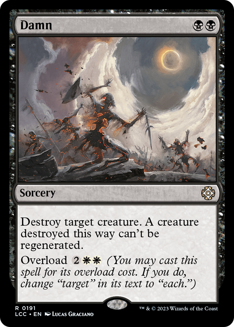 Damn (LCC-191) - The Lost Caverns of Ixalan Commander - Premium MTG Single from Wizards of the Coast - Just $0.42! Shop now at Game Crave Tournament Store
