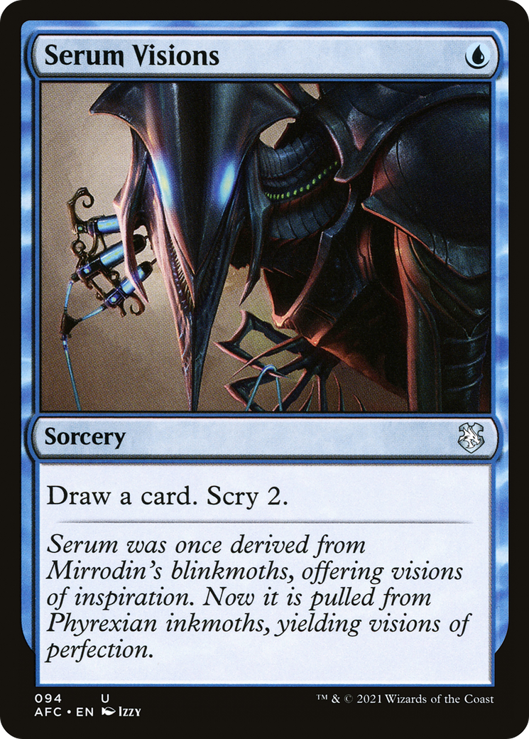 Serum Visions (AFC-094) - Forgotten Realms Commander - Premium MTG Single from Wizards of the Coast - Just $0.45! Shop now at Game Crave Tournament Store