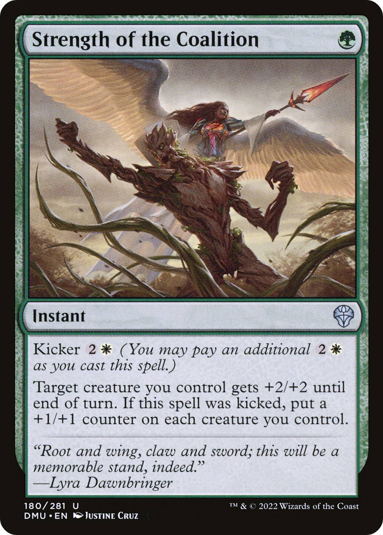 Strength of the Coalition (DMU-180) - Dominaria United - Premium MTG Single from Wizards of the Coast - Just $0.25! Shop now at Game Crave Tournament Store