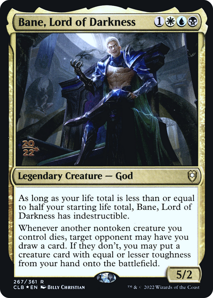 Bane, Lord of Darkness (PCLB-267S) - Battle for Baldur's Gate Promos Foil - Premium MTG Single from Wizards of the Coast - Just $0.42! Shop now at Game Crave Tournament Store