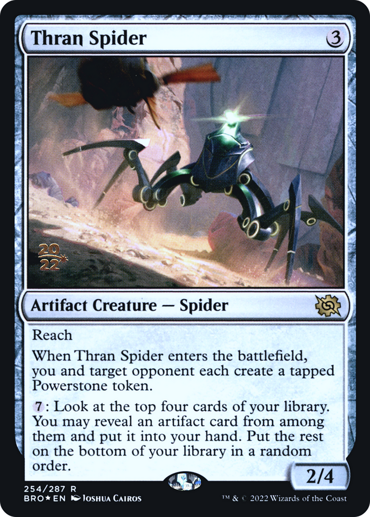 Thran Spider (PBRO-254S) - The Brothers' War Promos Foil - Premium MTG Single from Wizards of the Coast - Just $0.58! Shop now at Game Crave Tournament Store