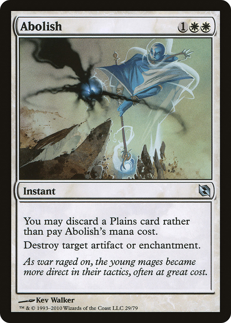 Abolish (DDF-029) - Duel Decks: Elspeth vs. Tezzeret - Premium MTG Single from Wizards of the Coast - Just $0.12! Shop now at Game Crave Tournament Store
