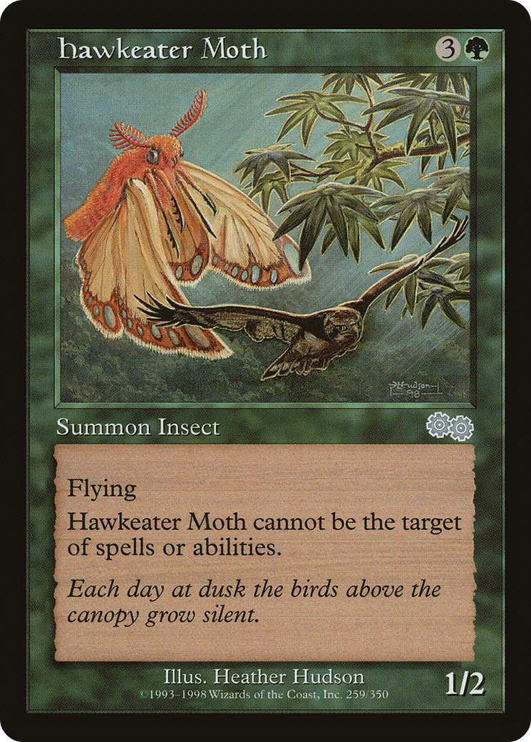 Hawkeater Moth (USG-259) - Urza's Saga - Premium MTG Single from Wizards of the Coast - Just $0.08! Shop now at Game Crave Tournament Store